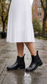 圖片 FOOTSPOT-女裝英倫復古雕花雨靴 (FOOTSPOT-Women's British Retro Brogue Rain Boot)