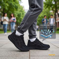 圖片 FOOTSPOT-透氣網面黑色運動鞋 (FOOTSPOT – Black Breathable Mesh Sneakers)