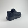 圖片 FOOTSPOT-黑色旋轉鈕扣免繫鞋帶透氣網面運動鞋 (FOOTSPOT – Black Breathable Mesh Sneakers with Twist Lock No-Tie Laces)