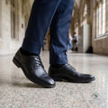 圖片 SANTA BARBARA POLO & RACQUET CLUB-男裝黑色真皮正裝/學生鞋 (SANTA BARBARA POLO & RACQUET CLUB – Men’s Black Genuine Leather Dress / School Shoes)